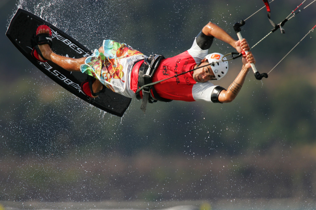 kiteboarding front flip