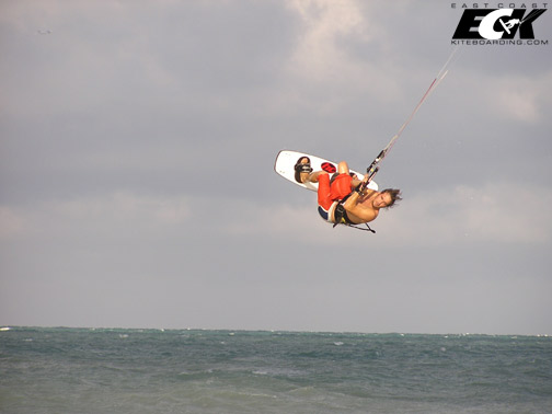 kiteboarding front roll